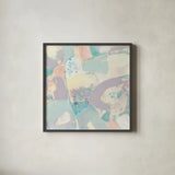 White Rock II Pastel by Albena Hristova. Shown in a sleek black glass frame for a contemporary gallery look. Available as an archival giclee rolled canvas, fine art paper, or poster print. SKU 48321a.