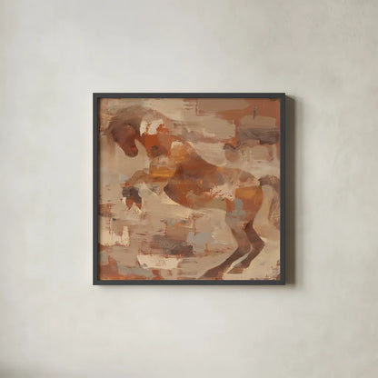 Wild and Free by Albena Hristova. Shown in a sleek black glass frame for a contemporary gallery look. Available as an archival giclee rolled canvas, fine art paper, or poster print. SKU 14220a.