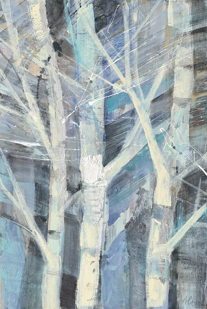 Winter Birches I by Albena Hristova. SKU 23891h. Archival Giclee Fine art print for wall decor.