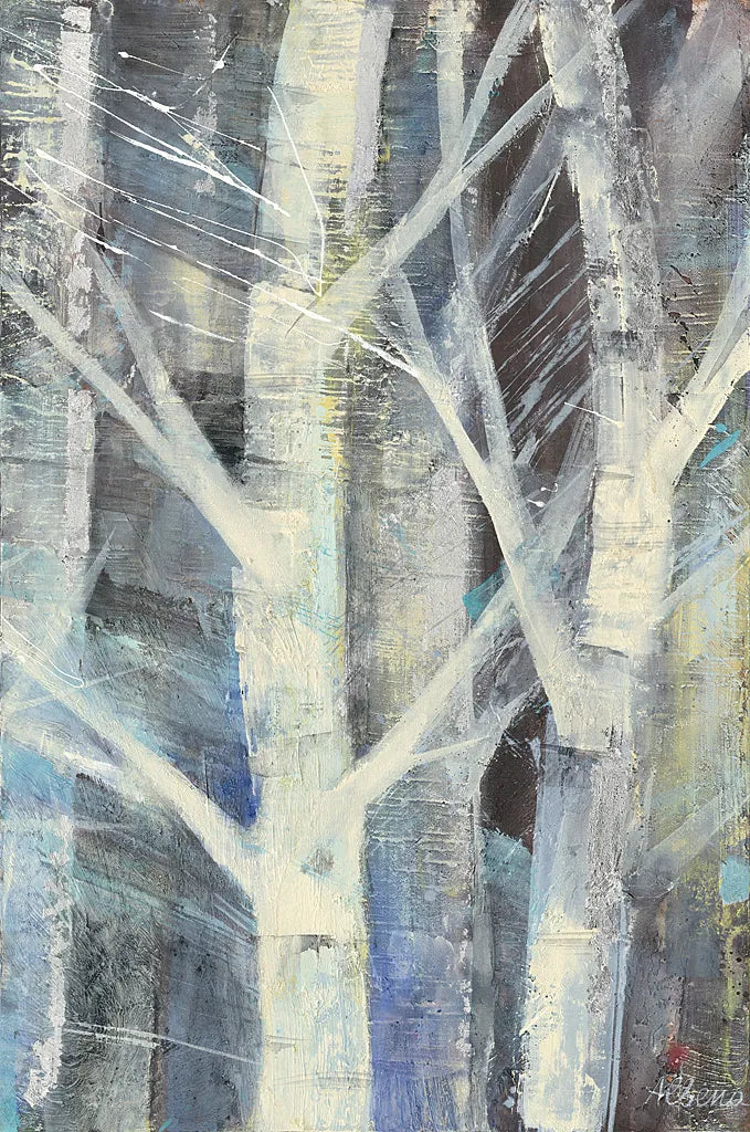 Winter Birches II by Albena Hristova. SKU 23892h. Archival Giclee Fine art print for wall decor.