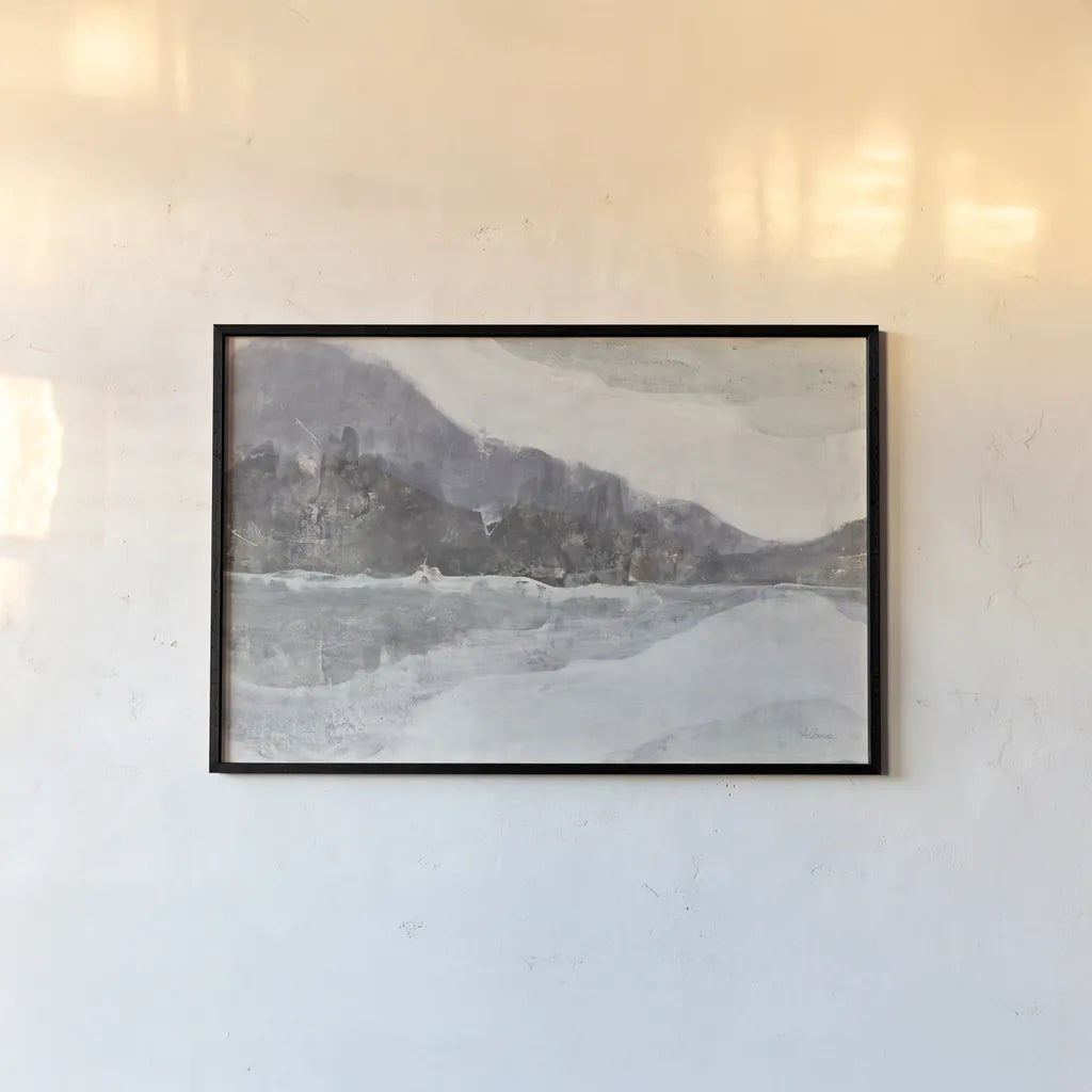 Winter Landscape Neutral Crop by Albena Hristova. shown as a paper print in a black flame. Available as a archival giclee rolled canvas, fine art paper, or poster print. SKU 60556i.