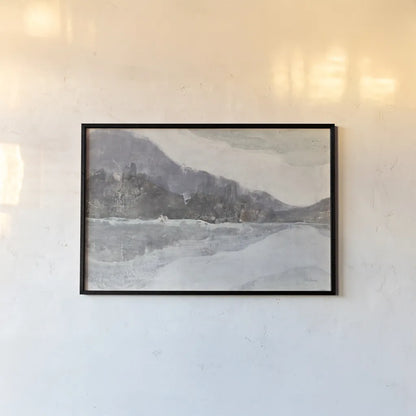 Winter Landscape Neutral Crop by Albena Hristova. shown as a paper print in a black flame. Available as a archival giclee rolled canvas, fine art paper, or poster print. SKU 60556i.