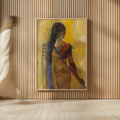 Women of the World I by Albena Hristova. shown as over sized large wall art. Available as an archival giclee rolled canvas, fine art paper, or poster print. SKU 71614h.