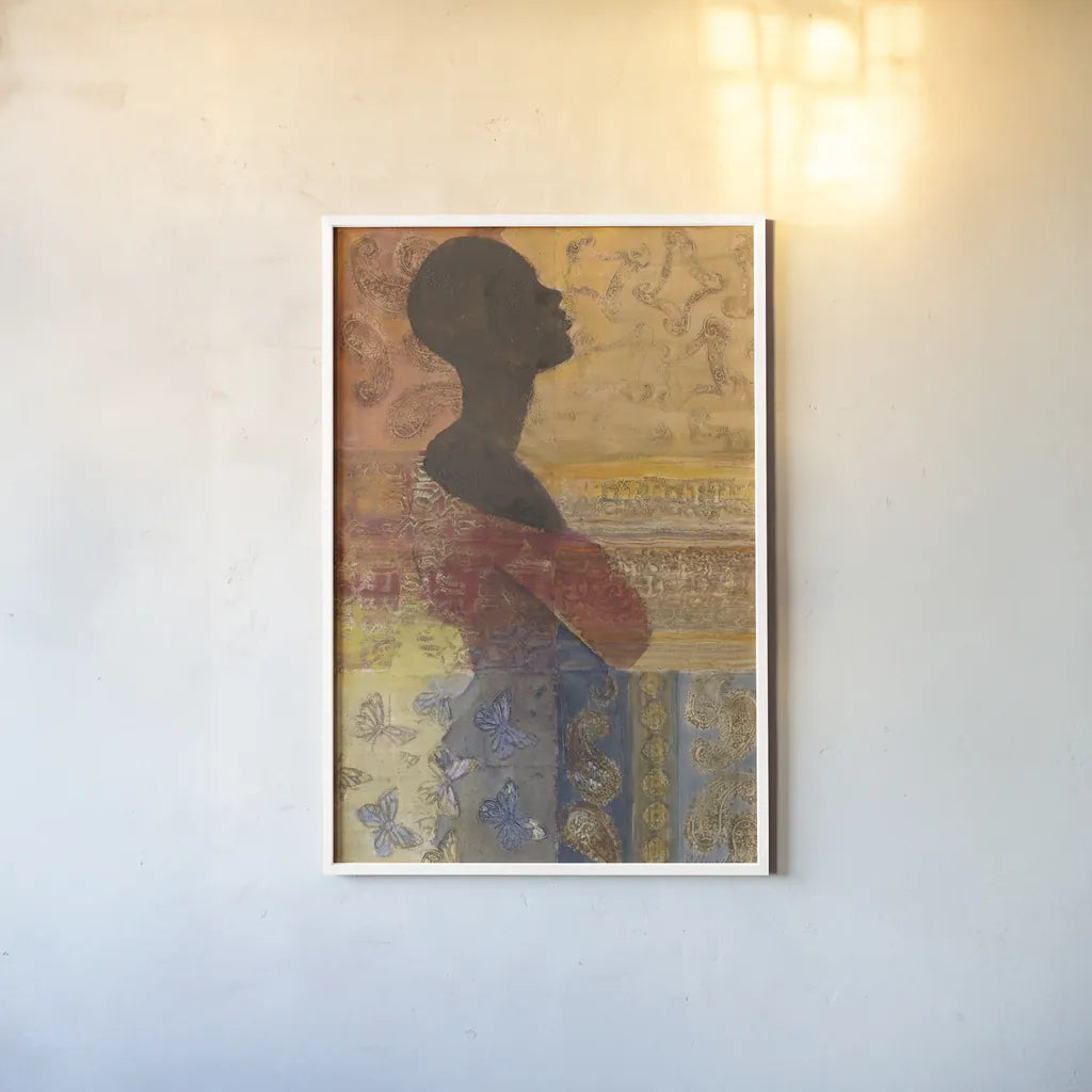 Women of the World III by Albena Hristova. shown as a paper print in a white frame. Available as a archival giclee rolled canvas, fine art paper, or poster print. SKU 71616h.