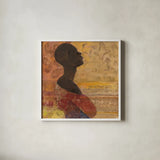 Women of the World III Crop by Albena Hristova. Shown in a crisp white glass frame for a clean and minimalist style. Available as an archival giclee rolled canvas, fine art paper, or poster print. SKU 71616a.