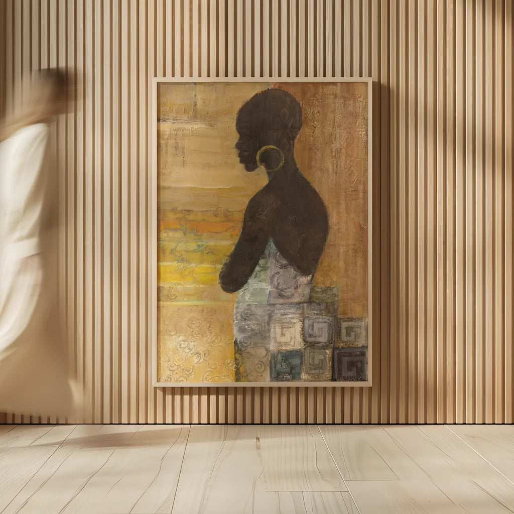 Women of the World IV by Albena Hristova. shown as over sized large wall art. Available as an archival giclee rolled canvas, fine art paper, or poster print. SKU 71617h.