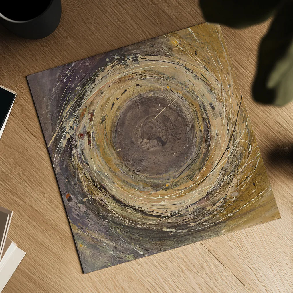 Wooden Rings by Albena Hristova. Shown as a detailed flat fine art print, highlighting archival giclee quality. Available as an archival giclee rolled canvas, fine art paper, or poster print. SKU 25232a.