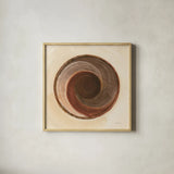 Woven Beauty I Dark by Albena Hristova. Shown in a natural wood glass frame for a timeless modern aesthetic. Available as an archival giclee rolled canvas, fine art paper, or poster print. SKU 59150a.