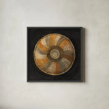 Woven Beauty II on Black by Albena Hristova. Shown in a sleek black glass frame for a contemporary gallery look. Available as an archival giclee rolled canvas, fine art paper, or poster print. SKU 59354a.