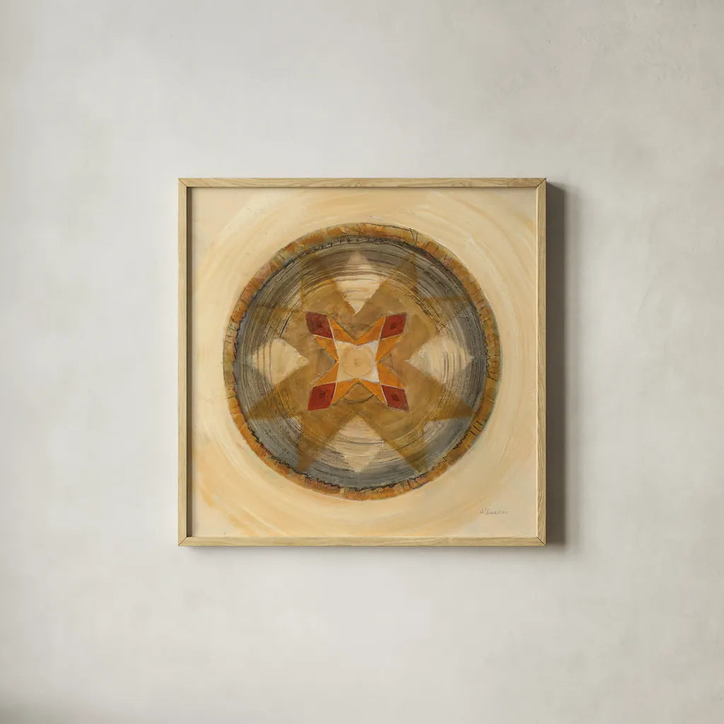 Woven Beauty III by Albena Hristova. Shown in a natural wood glass frame for a timeless modern aesthetic. Available as an archival giclee rolled canvas, fine art paper, or poster print. SKU 53332a.