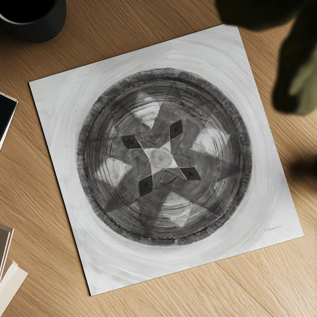 Woven Beauty III BW by Albena Hristova. Shown as a detailed flat fine art print, highlighting archival giclee quality. Available as an archival giclee rolled canvas, fine art paper, or poster print. SKU 56852a.