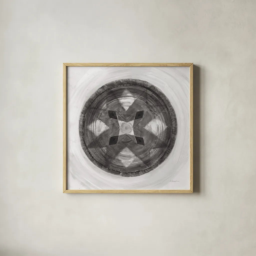 Woven Beauty III BW by Albena Hristova. Shown in a natural wood glass frame for a timeless modern aesthetic. Available as an archival giclee rolled canvas, fine art paper, or poster print. SKU 56852a.