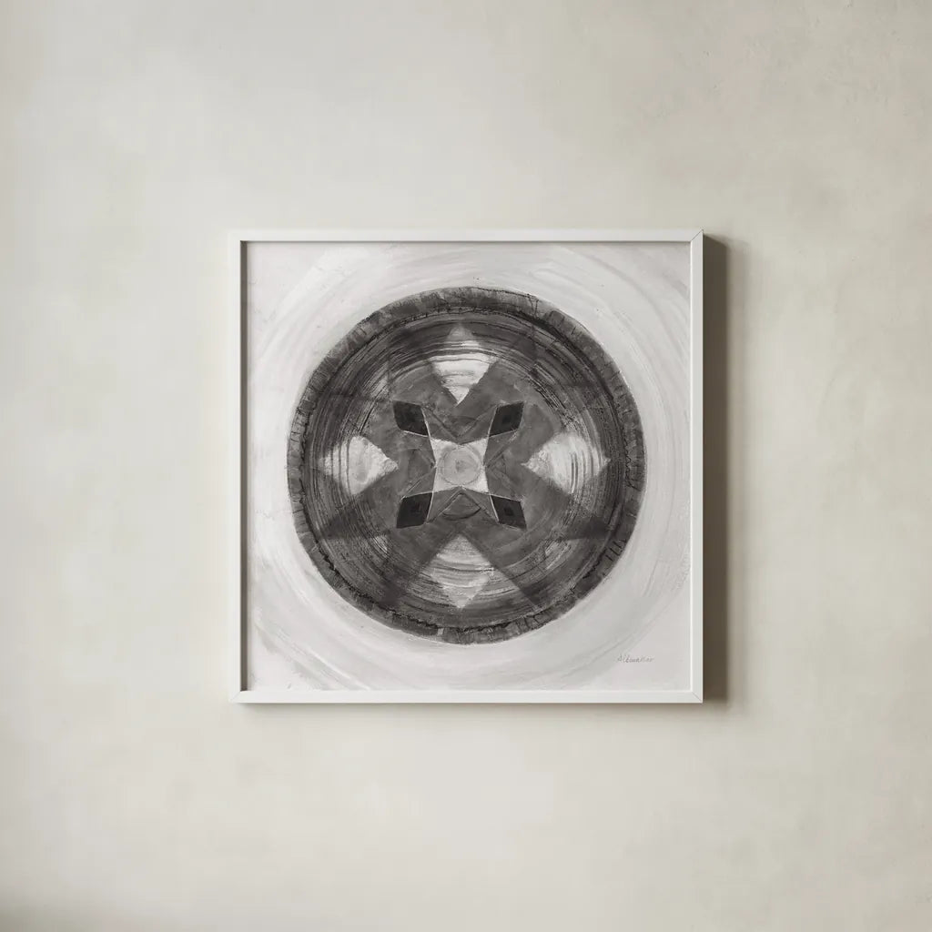 Woven Beauty III BW by Albena Hristova. Shown in a crisp white glass frame for a clean and minimalist style. Available as an archival giclee rolled canvas, fine art paper, or poster print. SKU 56852a.