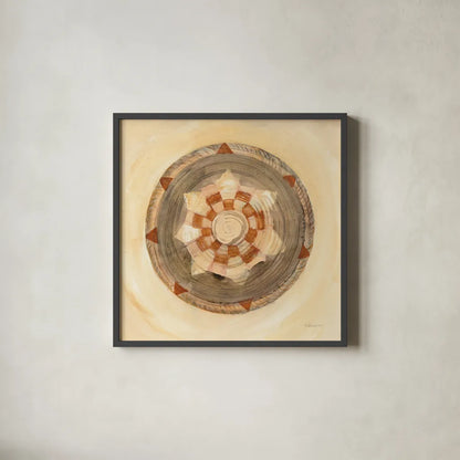 Woven Beauty IV by Albena Hristova. Shown in a sleek black glass frame for a contemporary gallery look. Available as an archival giclee rolled canvas, fine art paper, or poster print. SKU 53333a.