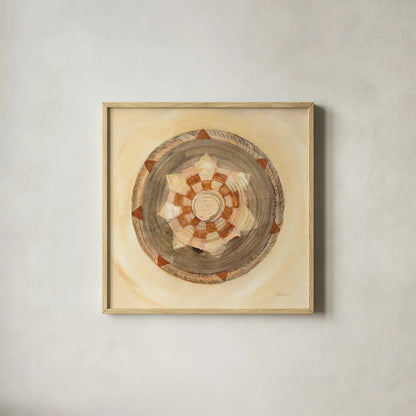 Woven Beauty IV by Albena Hristova. Shown in a natural wood glass frame for a timeless modern aesthetic. Available as an archival giclee rolled canvas, fine art paper, or poster print. SKU 53333a.