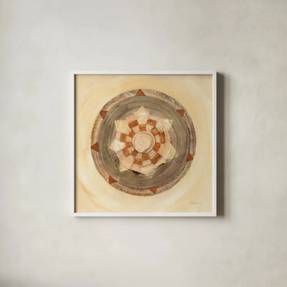 Woven Beauty IV by Albena Hristova. Shown in a crisp white glass frame for a clean and minimalist style. Available as an archival giclee rolled canvas, fine art paper, or poster print. SKU 53333a.