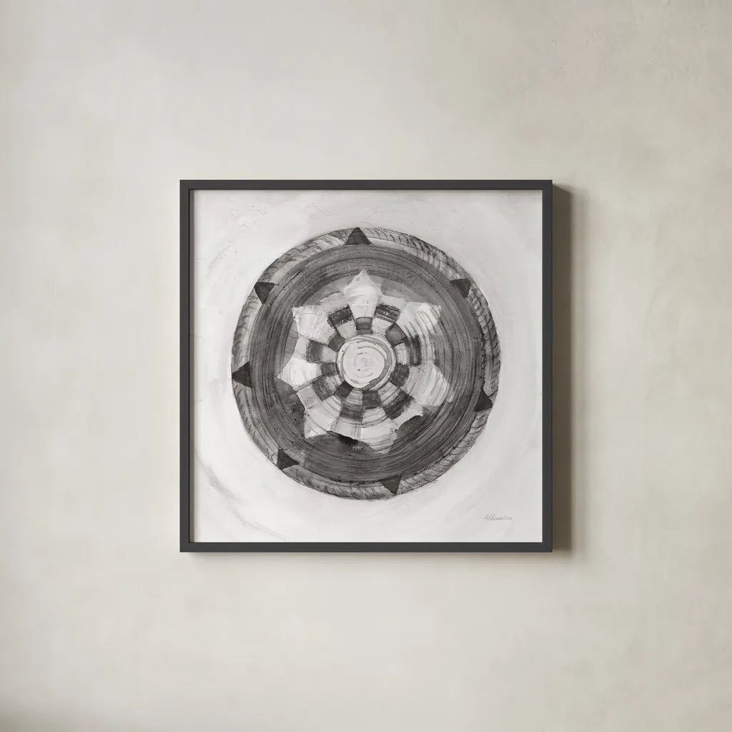 Woven Beauty IV BW by Albena Hristova. Shown in a sleek black glass frame for a contemporary gallery look. Available as an archival giclee rolled canvas, fine art paper, or poster print. SKU 56853a.