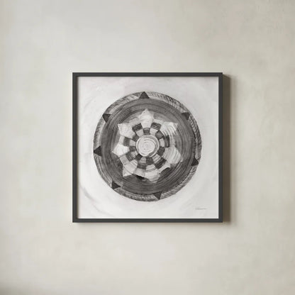 Woven Beauty IV BW by Albena Hristova. Shown in a sleek black glass frame for a contemporary gallery look. Available as an archival giclee rolled canvas, fine art paper, or poster print. SKU 56853a.