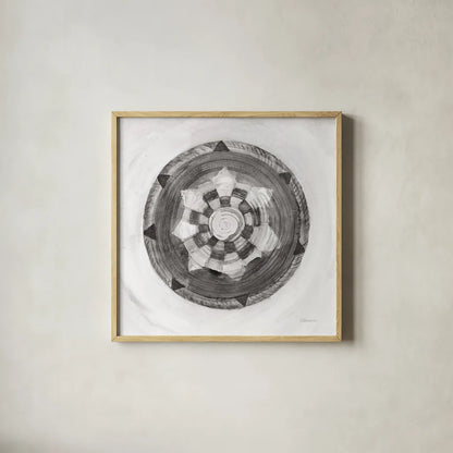 Woven Beauty IV BW by Albena Hristova. Shown in a natural wood glass frame for a timeless modern aesthetic. Available as an archival giclee rolled canvas, fine art paper, or poster print. SKU 56853a.