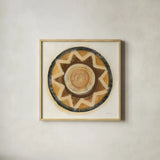 Woven Wonders III by Albena Hristova. Shown in a natural wood glass frame for a timeless modern aesthetic. Available as an archival giclee rolled canvas, fine art paper, or poster print. SKU 58718a.
