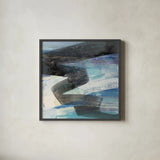 Zig by Albena Hristova. Shown in a sleek black glass frame for a contemporary gallery look. Available as an archival giclee rolled canvas, fine art paper, or poster print. SKU 63828a.