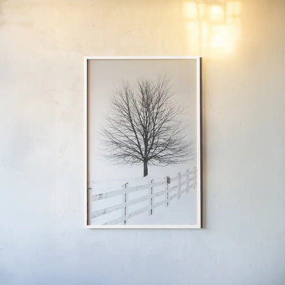 Along the Lane III by Aledanda. shown as a paper print in a white frame. Available as a archival giclee rolled canvas, fine art paper, or poster print. SKU 38042h.