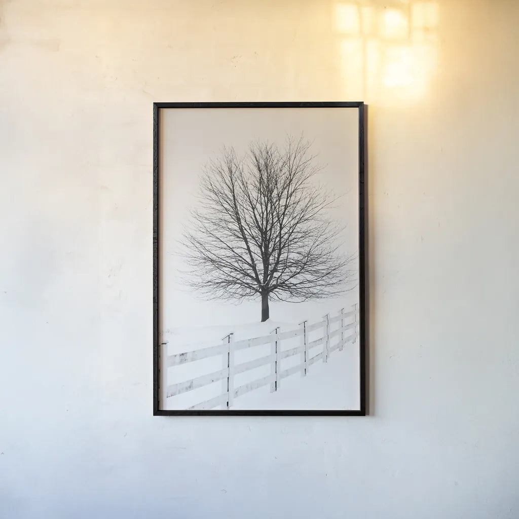 Along the Lane III No Sign by Aledanda. shown as a paper print in a black flame. Available as a archival giclee rolled canvas, fine art paper, or poster print. SKU 84453h.