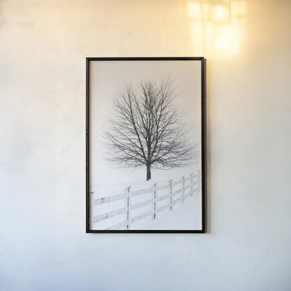 Along the Lane III No Sign by Aledanda. shown as a paper print in a black flame. Available as a archival giclee rolled canvas, fine art paper, or poster print. SKU 84453h.