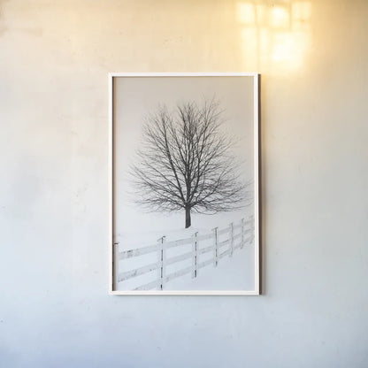Along the Lane III No Sign by Aledanda. shown as a paper print in a white frame. Available as a archival giclee rolled canvas, fine art paper, or poster print. SKU 84453h.
