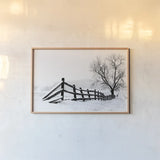 Along the Way by Aledanda. shown as a paper print in a natural frame. Available as a archival giclee rolled canvas, fine art paper, or poster print. SKU 37467i.