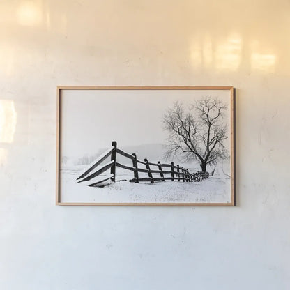 Along the Way by Aledanda. shown as a paper print in a natural frame. Available as a archival giclee rolled canvas, fine art paper, or poster print. SKU 37467i.