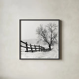 Along the Way Crop by Aledanda. Shown in a sleek black glass frame for a contemporary gallery look. Available as an archival giclee rolled canvas, fine art paper, or poster print. SKU 37467a.