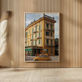 Around Town by Aledanda. shown as over sized large wall art. Available as an archival giclee rolled canvas, fine art paper, or poster print. SKU 58400h.