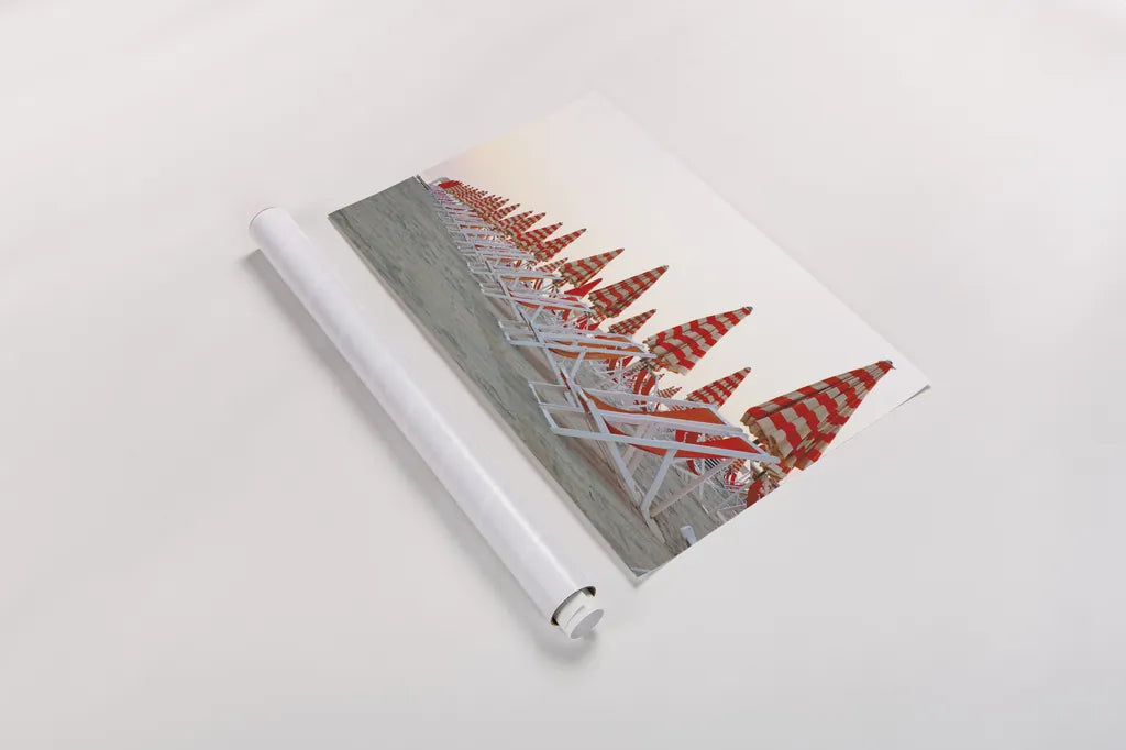 At the Beach II by Aledanda. shown as a rolled paper print. Available as archival giclee rolled canvas, fine art paper, or poster print. SKU 58386i.