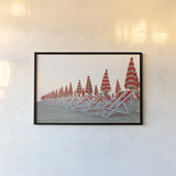 At the Beach II by Aledanda. shown as a paper print in a black flame. Available as a archival giclee rolled canvas, fine art paper, or poster print. SKU 58386i.