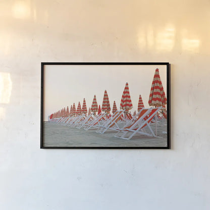 At the Beach II by Aledanda. shown as a paper print in a black flame. Available as a archival giclee rolled canvas, fine art paper, or poster print. SKU 58386i.