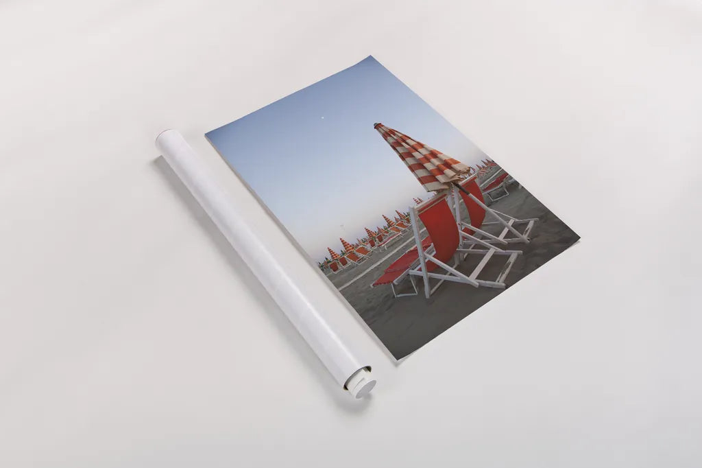 At the Beach IV by Aledanda. shown as a rolled paper print. Available as archival giclee rolled canvas, fine art paper, or poster print. SKU 58388h.