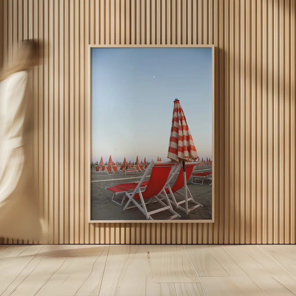 At the Beach IV by Aledanda. shown as over sized large wall art. Available as an archival giclee rolled canvas, fine art paper, or poster print. SKU 58388h.