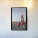 At the Beach IV by Aledanda. shown as a paper print in a black flame. Available as a archival giclee rolled canvas, fine art paper, or poster print. SKU 58388h.
