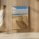 Beach Dunes II by Aledanda. shown as over sized large wall art. Available as an archival giclee rolled canvas, fine art paper, or poster print. SKU 46211h.