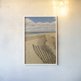Beach Dunes II by Aledanda. shown as a paper print in a white frame. Available as a archival giclee rolled canvas, fine art paper, or poster print. SKU 46211h.