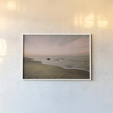 Beach Rays by Aledanda. shown as a paper print in a white frame. Available as a archival giclee rolled canvas, fine art paper, or poster print. SKU 46202i.