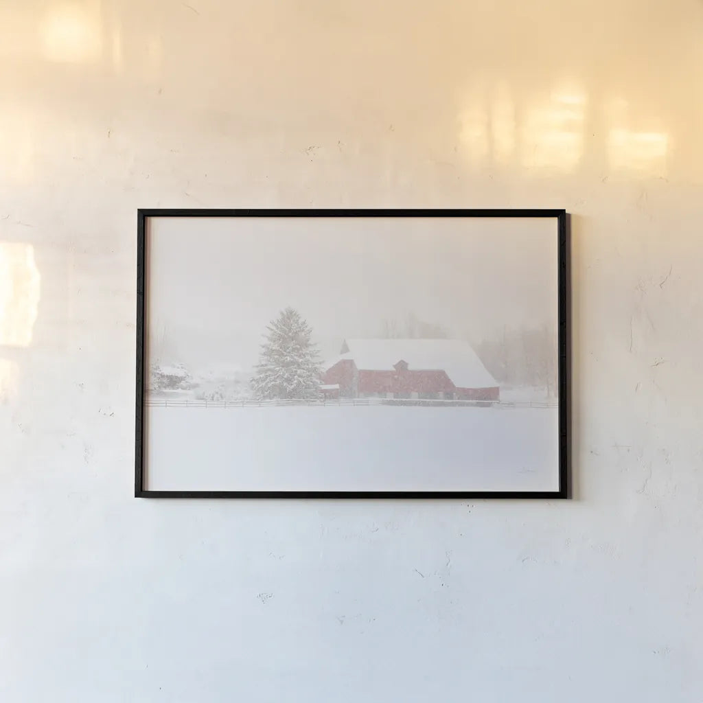 Big Red by Aledanda. shown as a paper print in a black flame. Available as a archival giclee rolled canvas, fine art paper, or poster print. SKU 60530i.