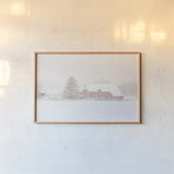 Big Red by Aledanda. shown as a paper print in a natural frame. Available as a archival giclee rolled canvas, fine art paper, or poster print. SKU 60530i.