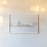 Big Red by Aledanda. shown as a paper print in a white frame. Available as a archival giclee rolled canvas, fine art paper, or poster print. SKU 60530i.