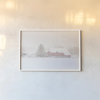 Big Red by Aledanda. shown as a paper print in a white frame. Available as a archival giclee rolled canvas, fine art paper, or poster print. SKU 60530i.