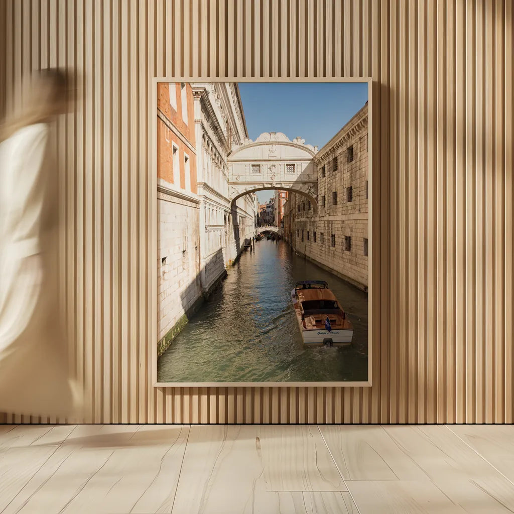 Bridge of Sighs by Aledanda. shown as over sized large wall art. Available as an archival giclee rolled canvas, fine art paper, or poster print. SKU 81691h.