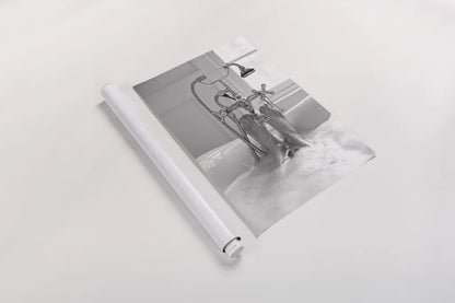 Bubble Bath I by Aledanda. shown as a rolled paper print. Available as archival giclee rolled canvas, fine art paper, or poster print. SKU 57992h.