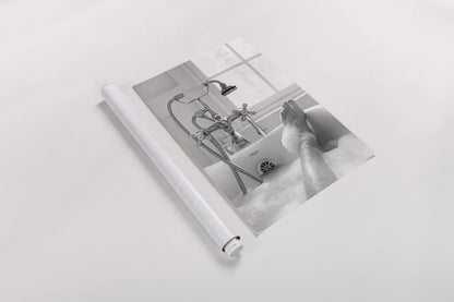 Bubble Bath II by Aledanda. shown as a rolled paper print. Available as archival giclee rolled canvas, fine art paper, or poster print. SKU 57993h.