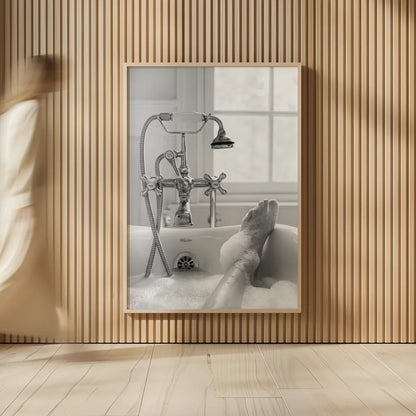 Bubble Bath II by Aledanda. shown as over sized large wall art. Available as an archival giclee rolled canvas, fine art paper, or poster print. SKU 57993h.